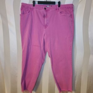 Vibrant Pink Denim Jeans